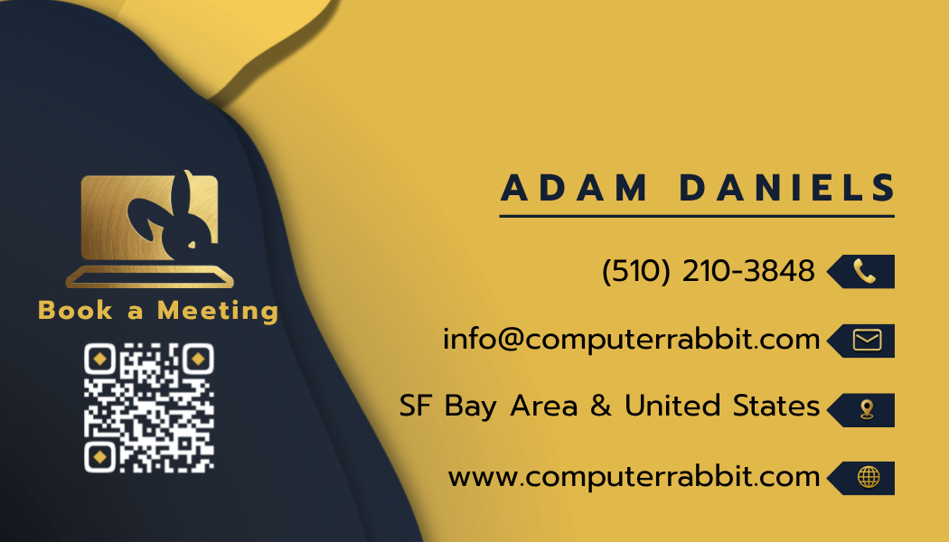 Adam Daniels business card